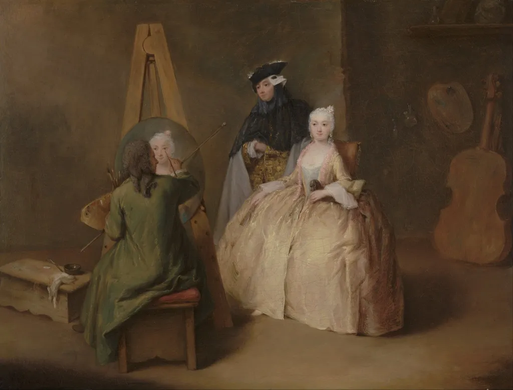 The Painter in his Studio, by Pietro Longhi, oil, 1741