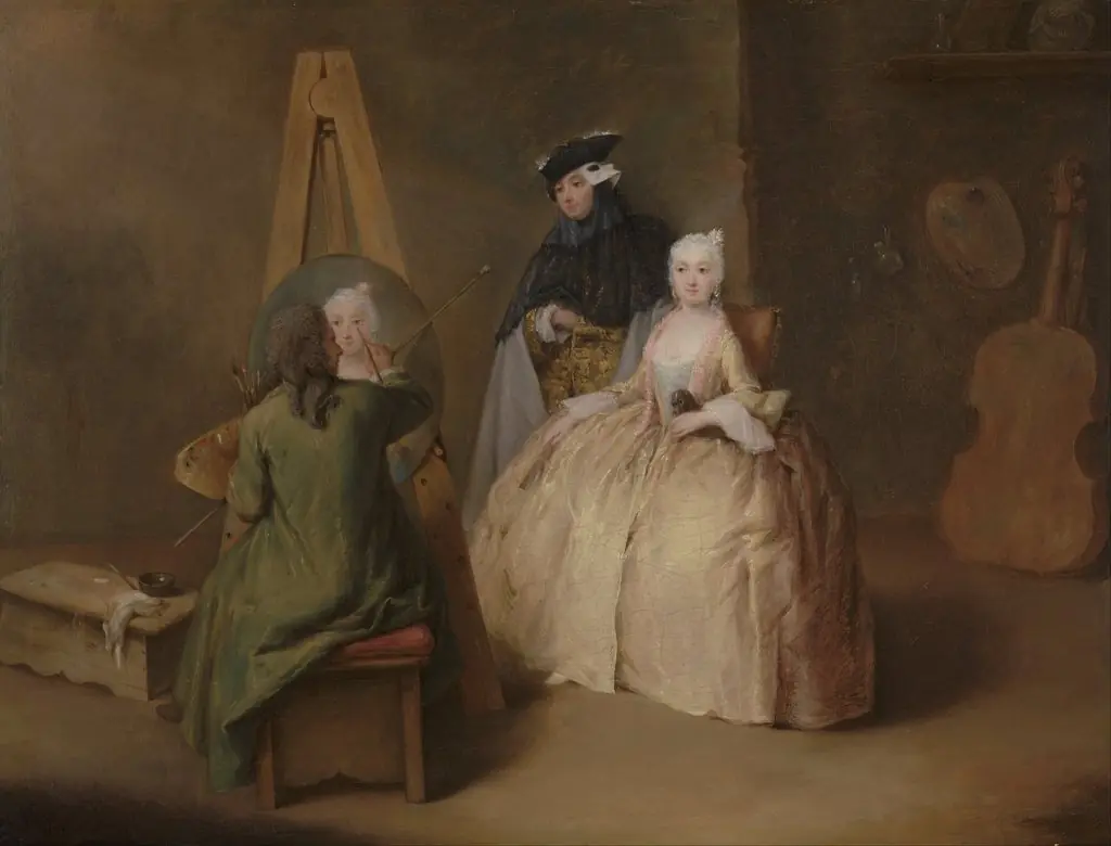 The Painter in his Studio, by Pietro Longhi, oil, 1741