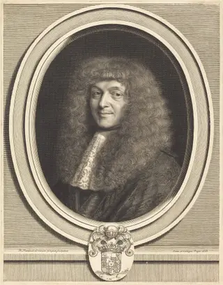 Honore Courtin, by Robert Nanteuil, ink, 1668