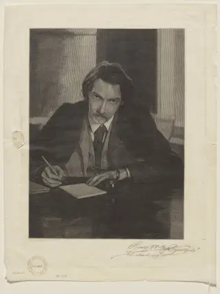 Robert Louis Stevenson, by Henry Wolf, 1909