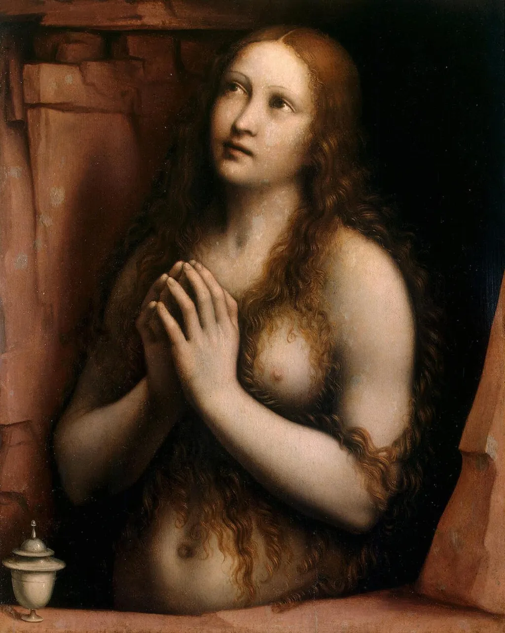 Repentant Mary Magdalene, by Giampietrino, oil, 1525