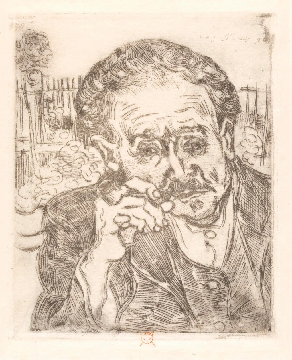 L'Homme à la Pipe, by Vincent van Gogh, 1890