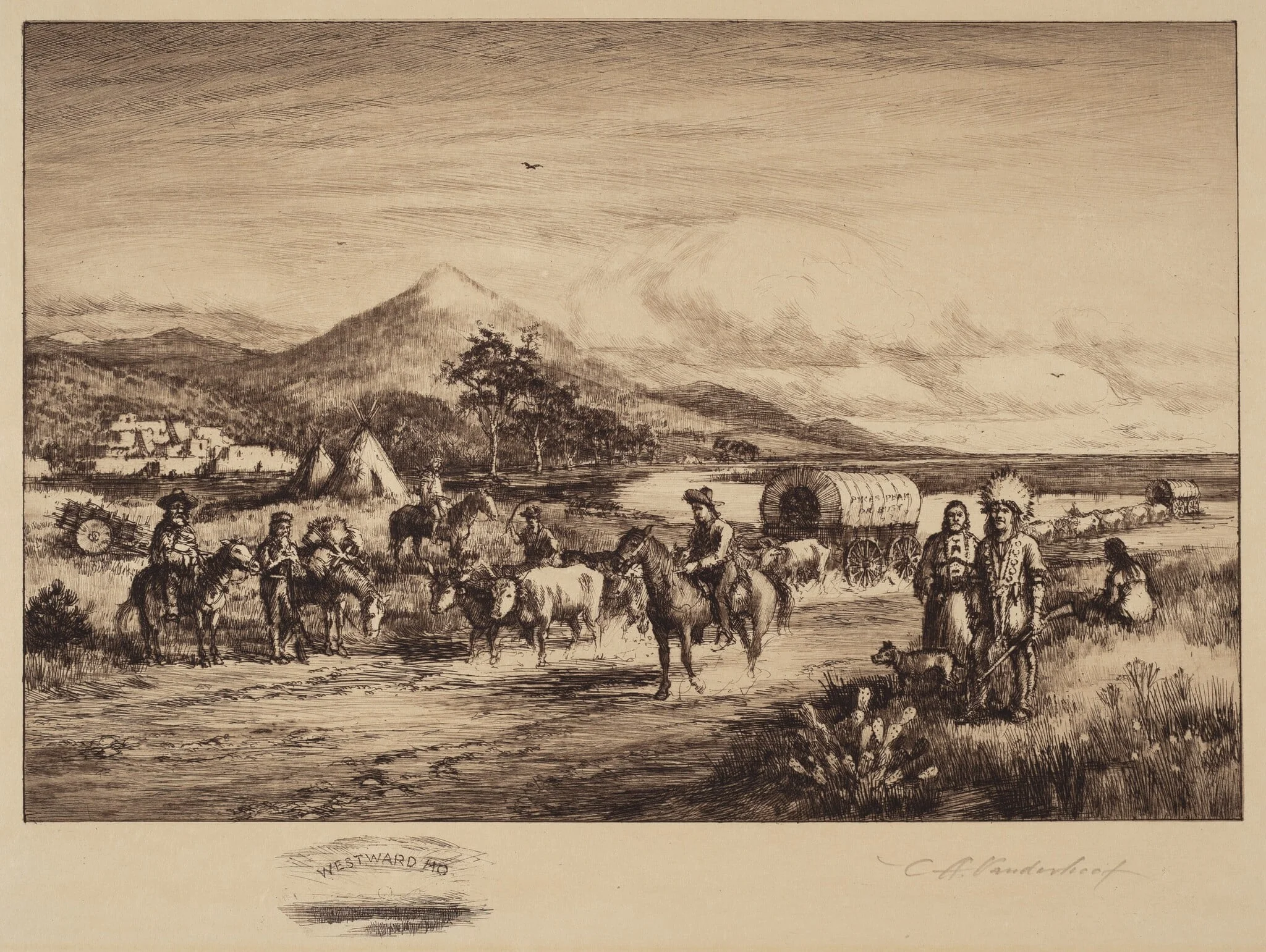 Westward Ho, detail