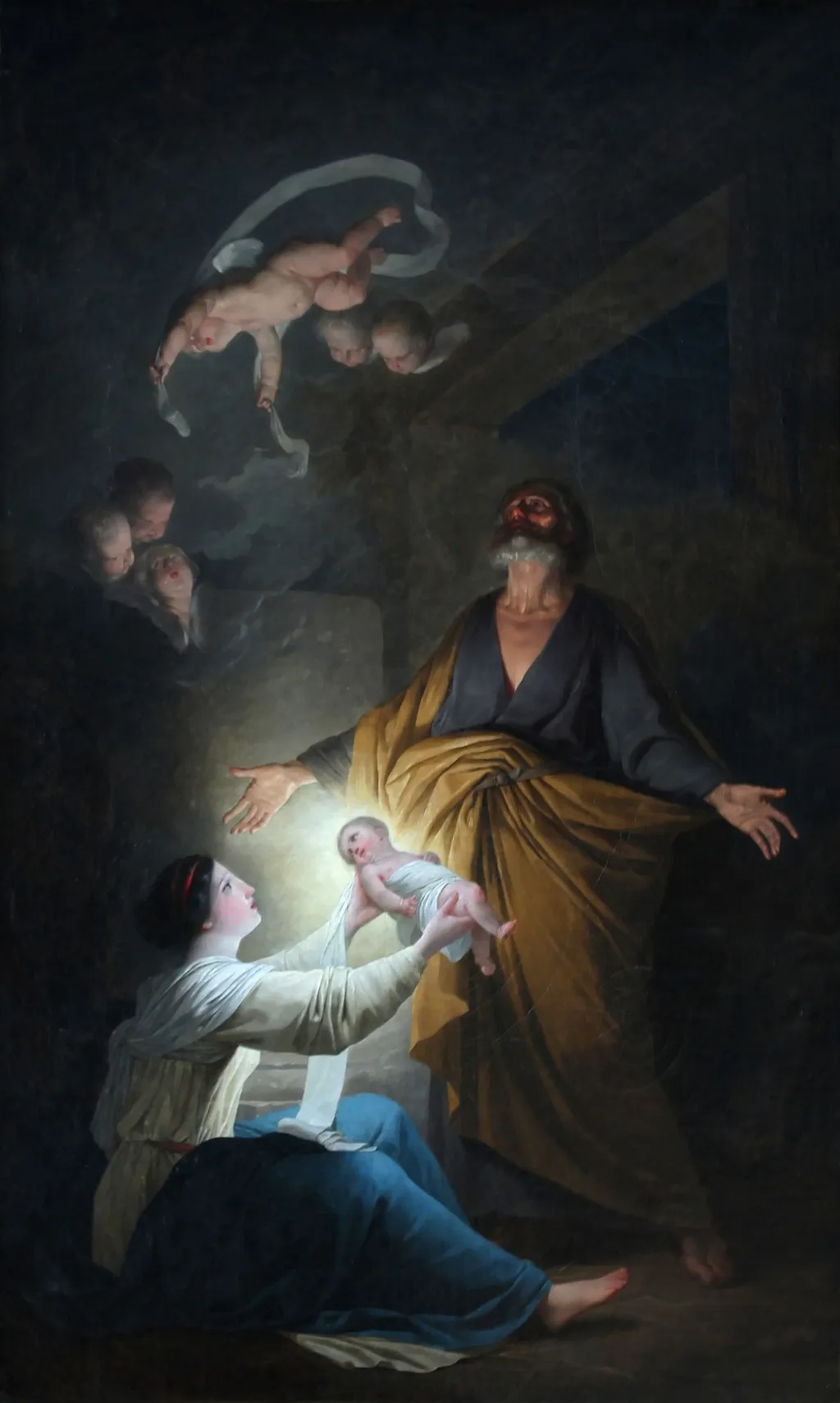 La Sainte Famille ou la Nativité, by Joseph-Benoît Suvée, oil, 1794
