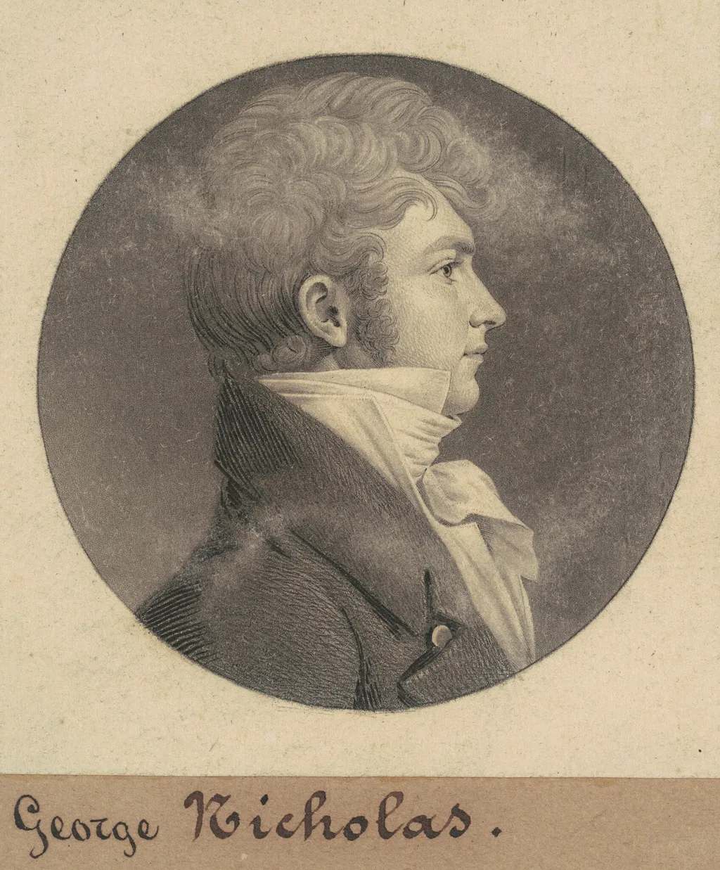 James Crenshaw Anthony, by Charles B. J. Févret de Saint-Mémin, ink, 1808