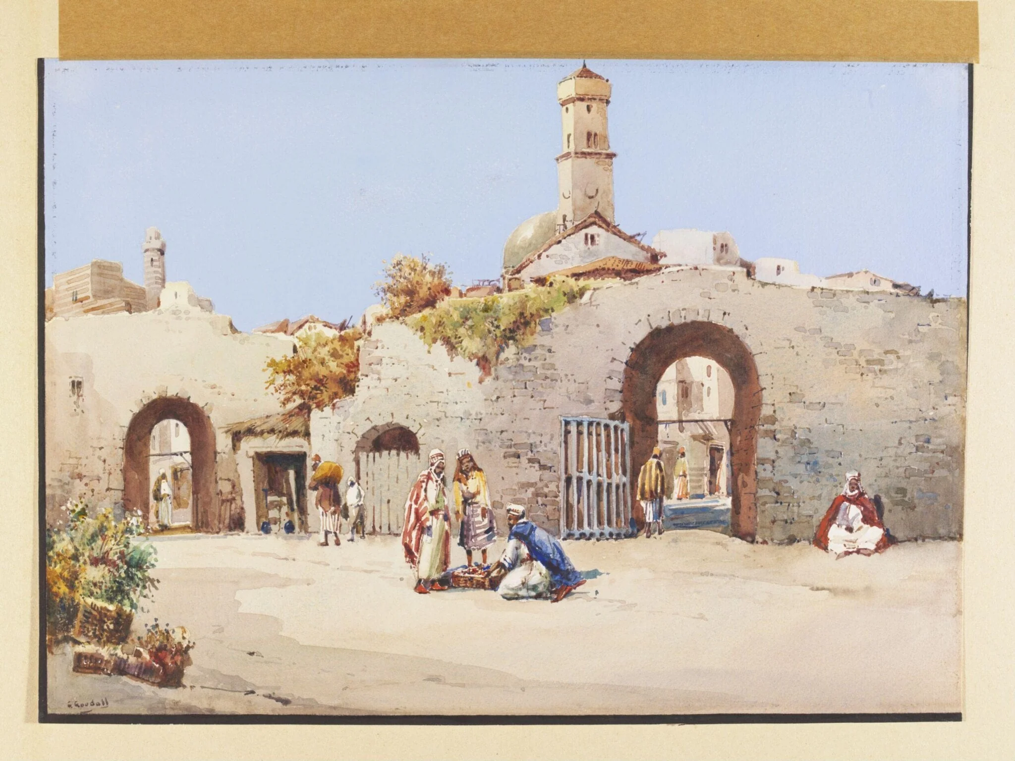 The City Walls, Jaffa, Palestine, detail