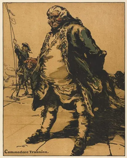 Characters of Romance: Commodore Trunnion, by William Nicholson, 1900