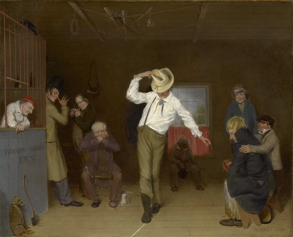 Walking the Chalk, by Charles Deas, oil, 1838