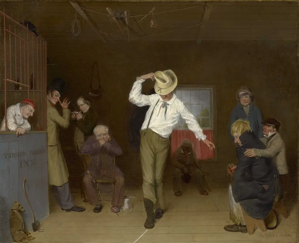 Walking the Chalk, by Charles Deas, oil, 1838