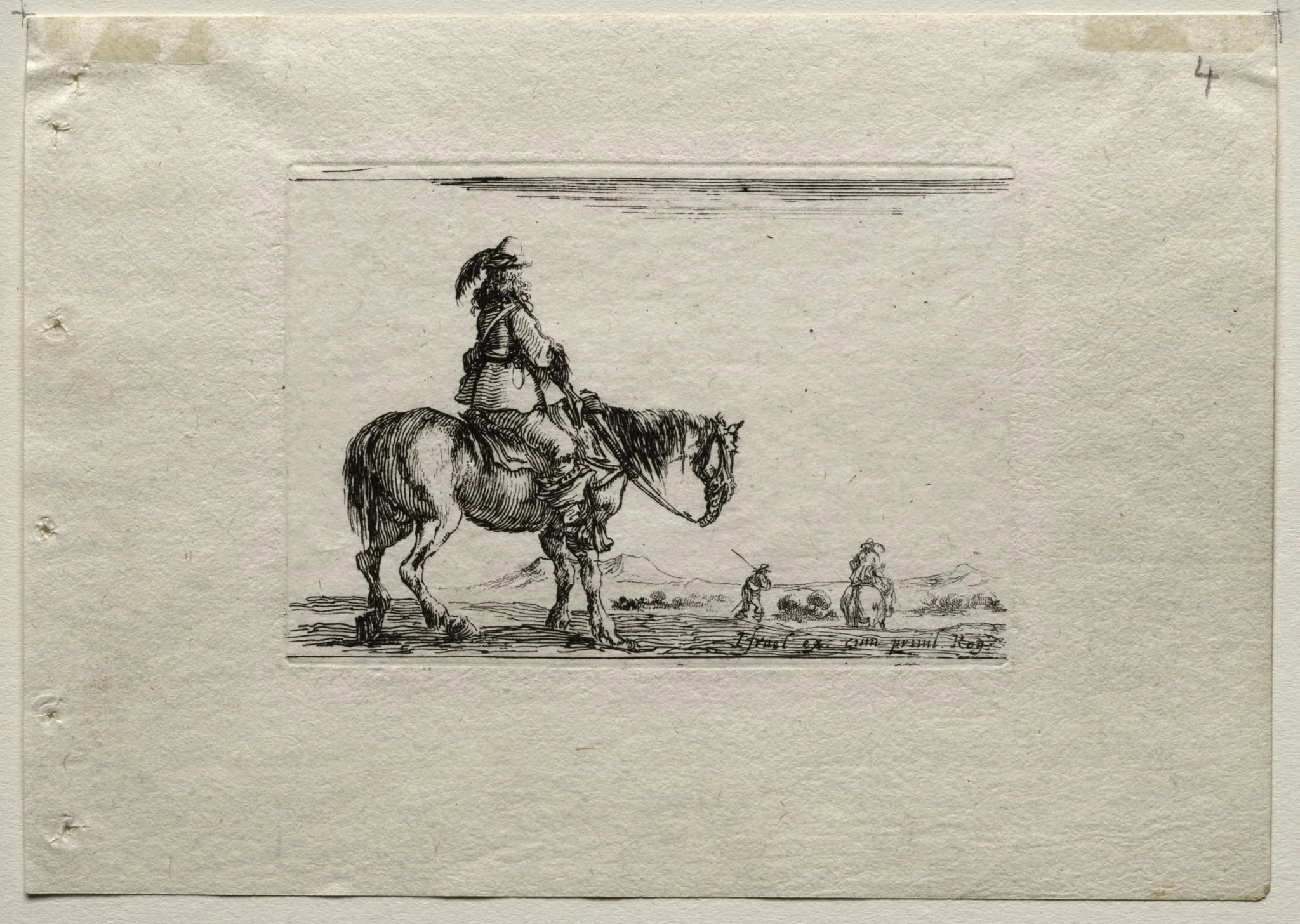 Caprices: Mounted Cavalier, detail