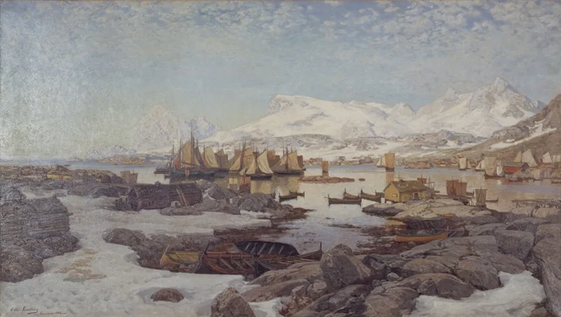 Spring Day in Lofoten, detail