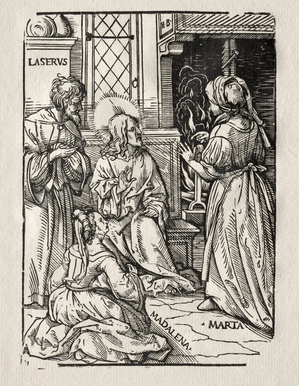 Christ in the House of Lazarus, by Hans Burgkmair I, 1510