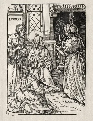Christ in the House of Lazarus, by Hans Burgkmair I, 1510