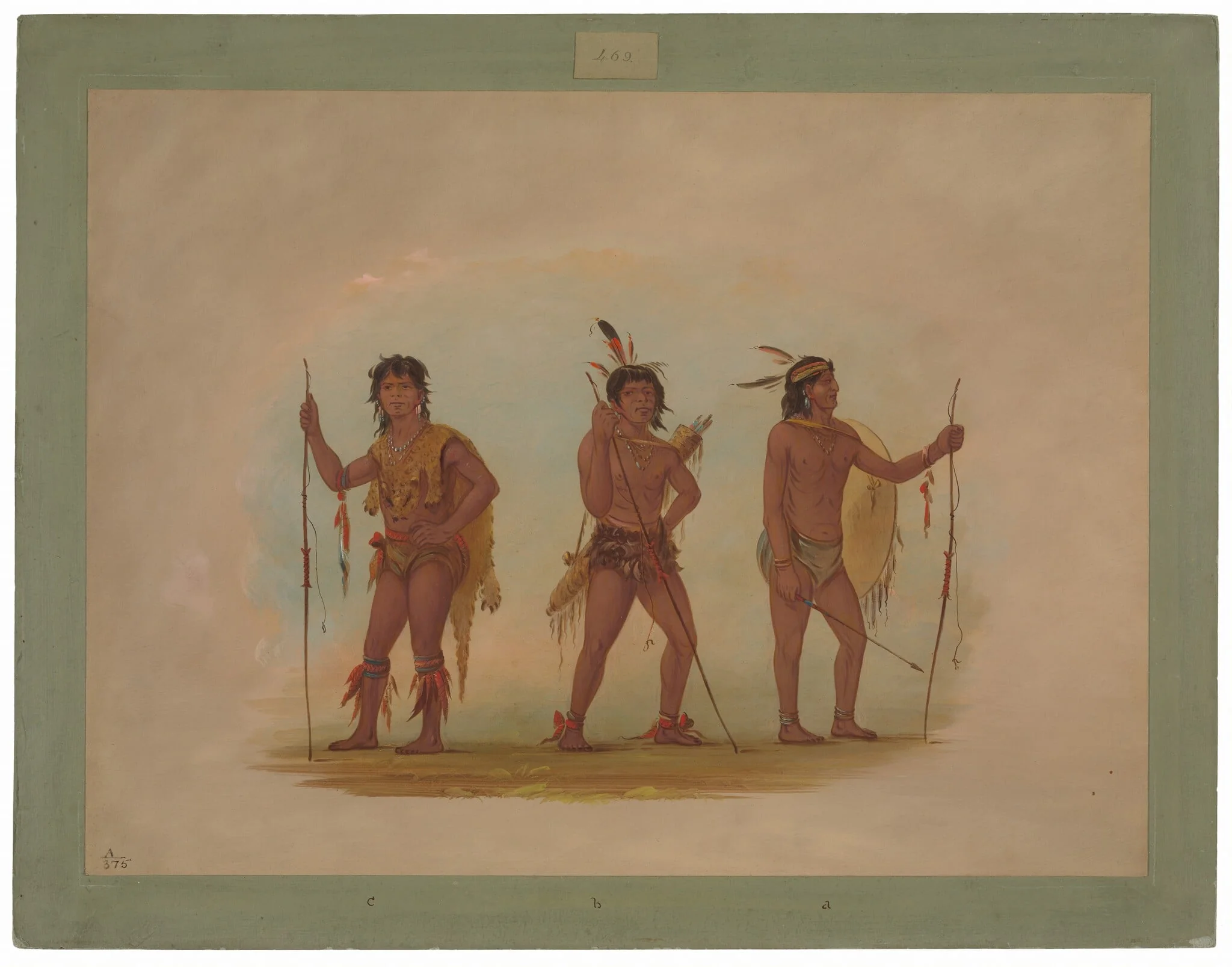Three Chaymas Men, detail
