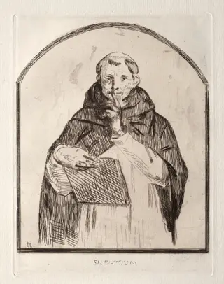 Silentium, by Édouard Manet, 1860