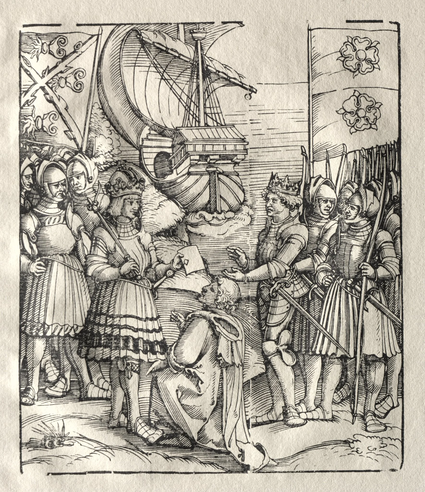 Maximilian Makes Peace with Henry VII, detail