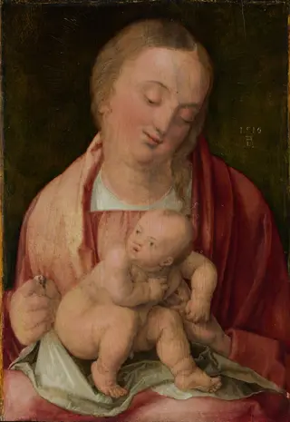 Virgin and Child, by Albrecht Dürer, oil, 1516