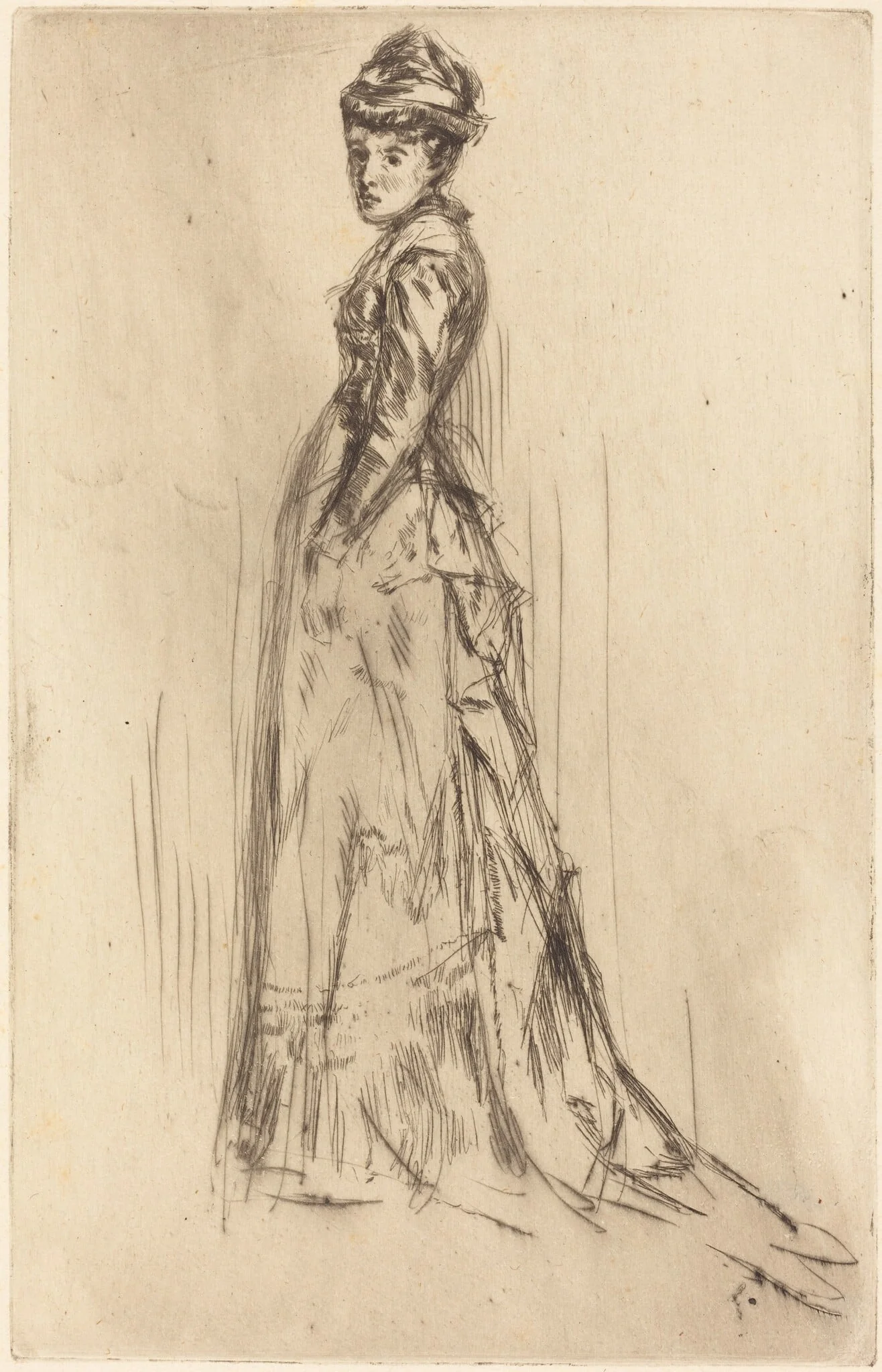 The Silk Dress, detail