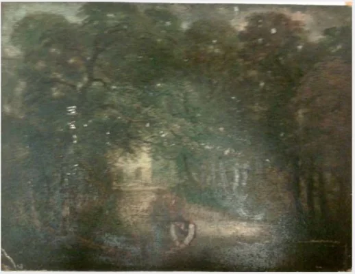 Hunters in a Wood, detail