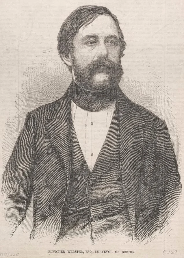 Fletcher Webster, Esq., Surveyor of Boston, detail