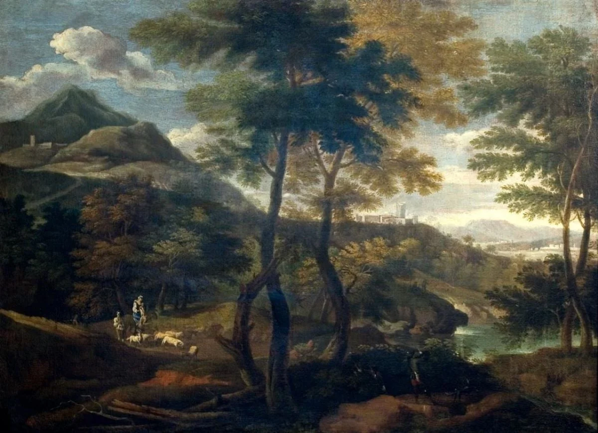 Peisaj italian, detail