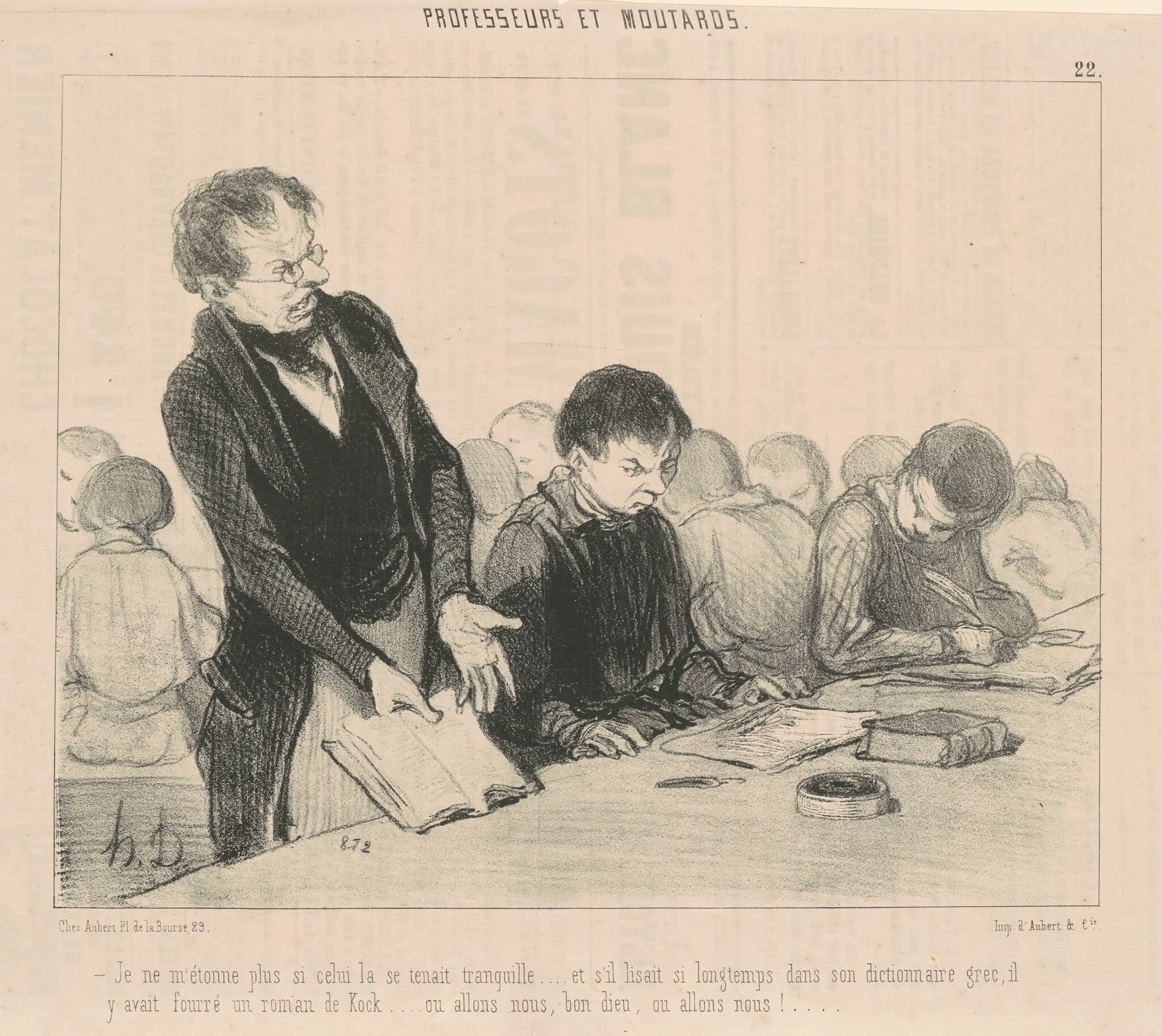 Je ne m'étonne plus si celui-la se tentaint tranquille ..., detail