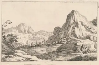 Aprilis (April), by Ludovico Mattioli, ink, 1601