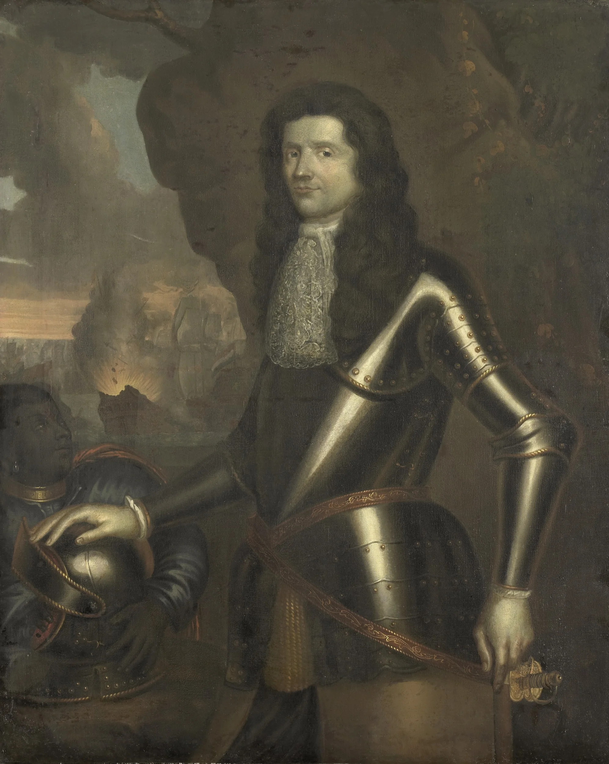 Portrait of an Admiral, probably Willem van Ewijck, detail