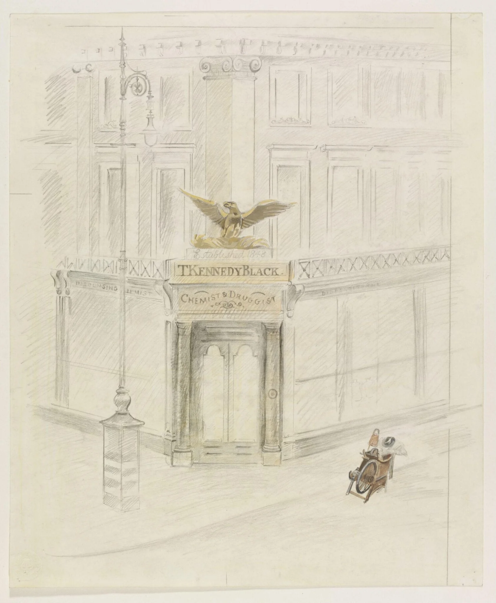 Chemist Shop, Circus Road, St. John's Wood, detail