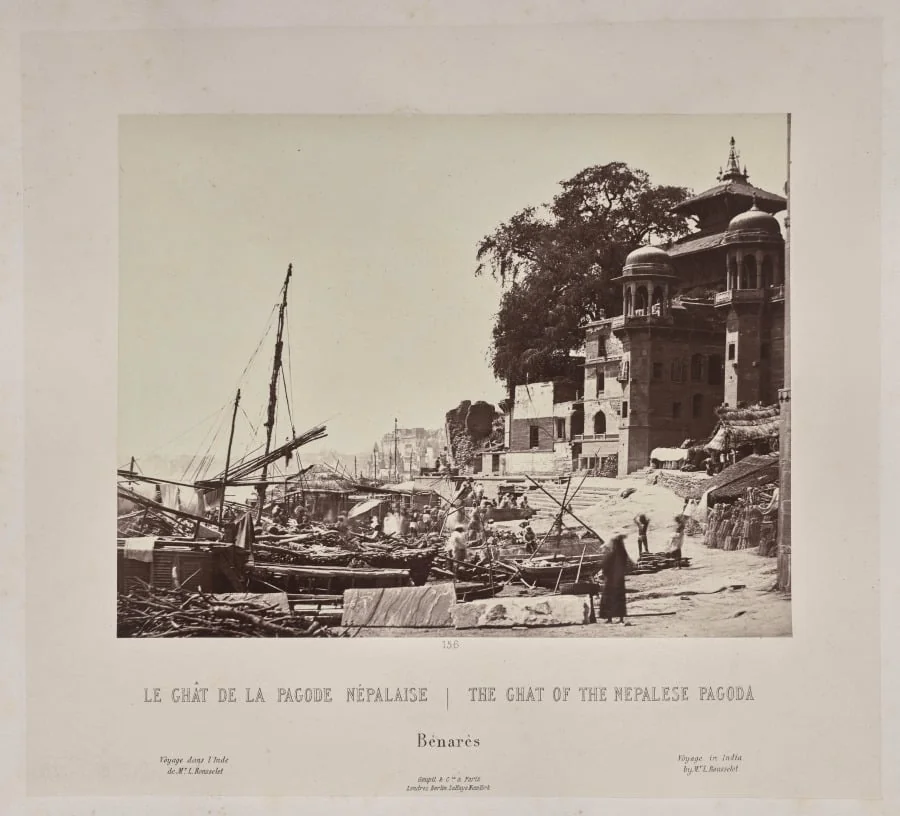 The Ghat of the Nepalese Pagoda, Bénarès, detail