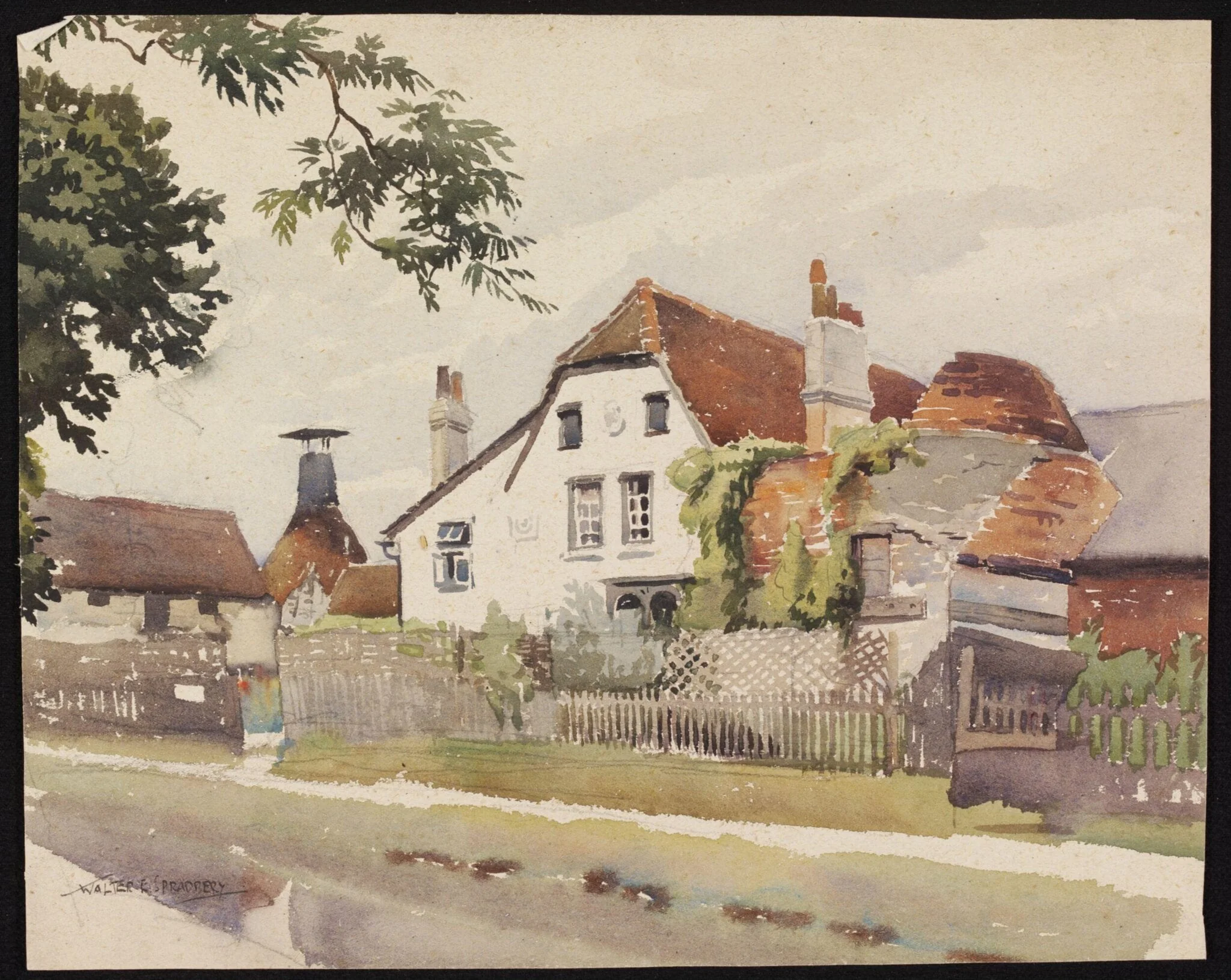 Kilns and Maltings on the Canal Bank, Bishop's Stortford, detail