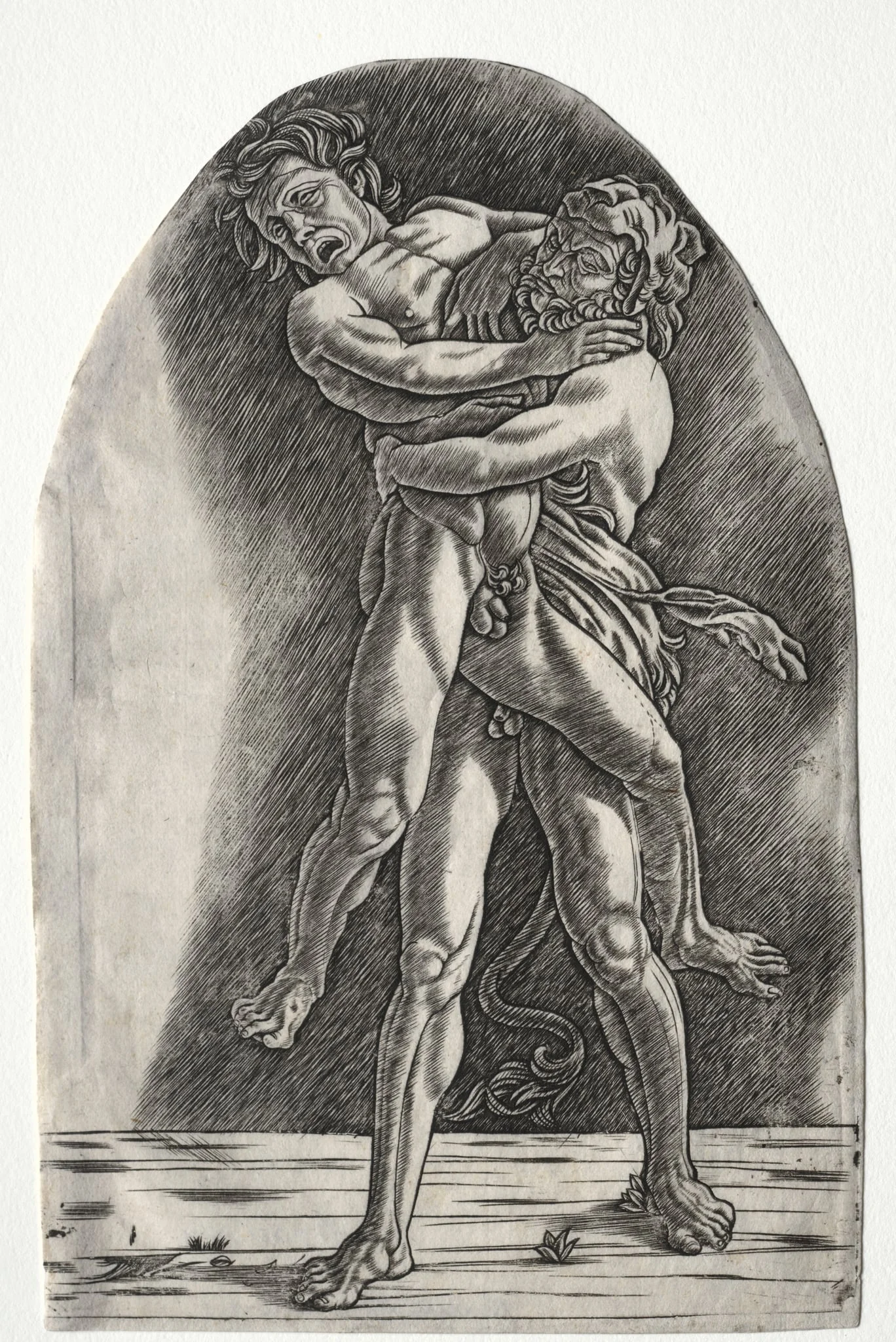 Hercules and Antaeus, detail