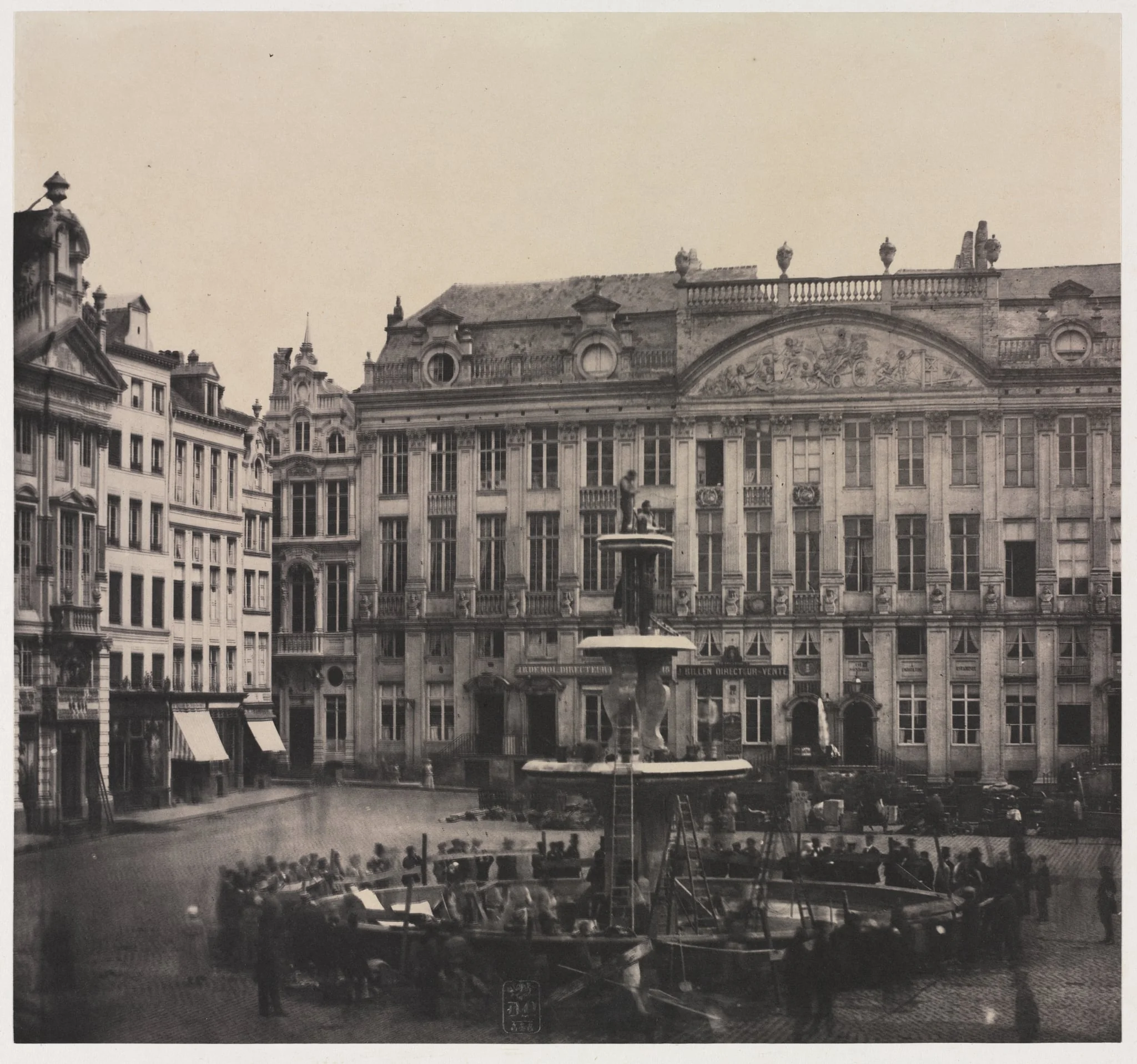 Untitled (Construction of Commemorative Fountain), detail