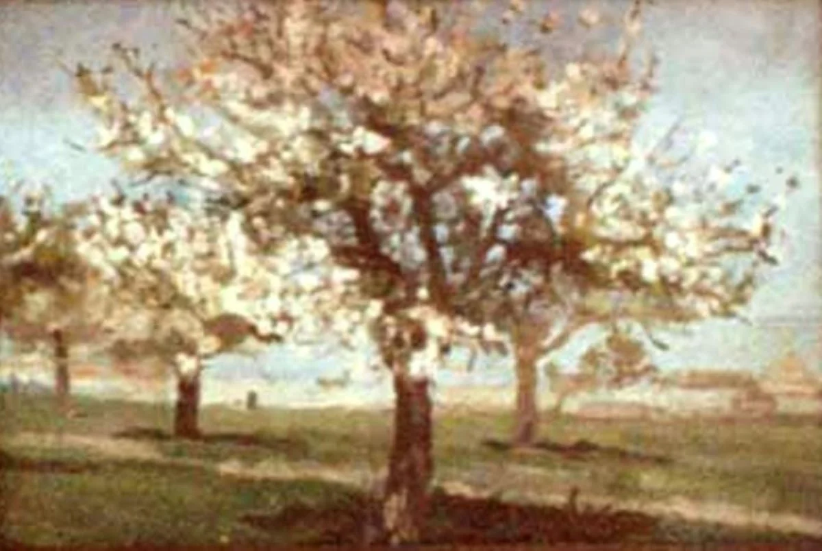 Pomi înfloriți, detail