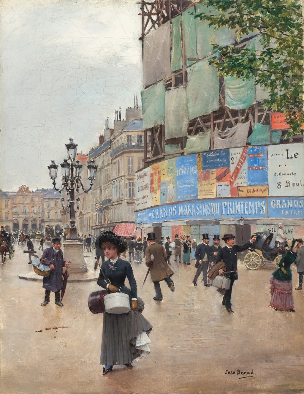 Paris, rue du Havre, by Jean Béraud, oil, 1882