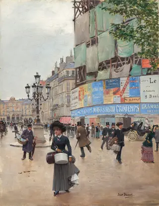 Paris, rue du Havre, by Jean Béraud, oil, 1882