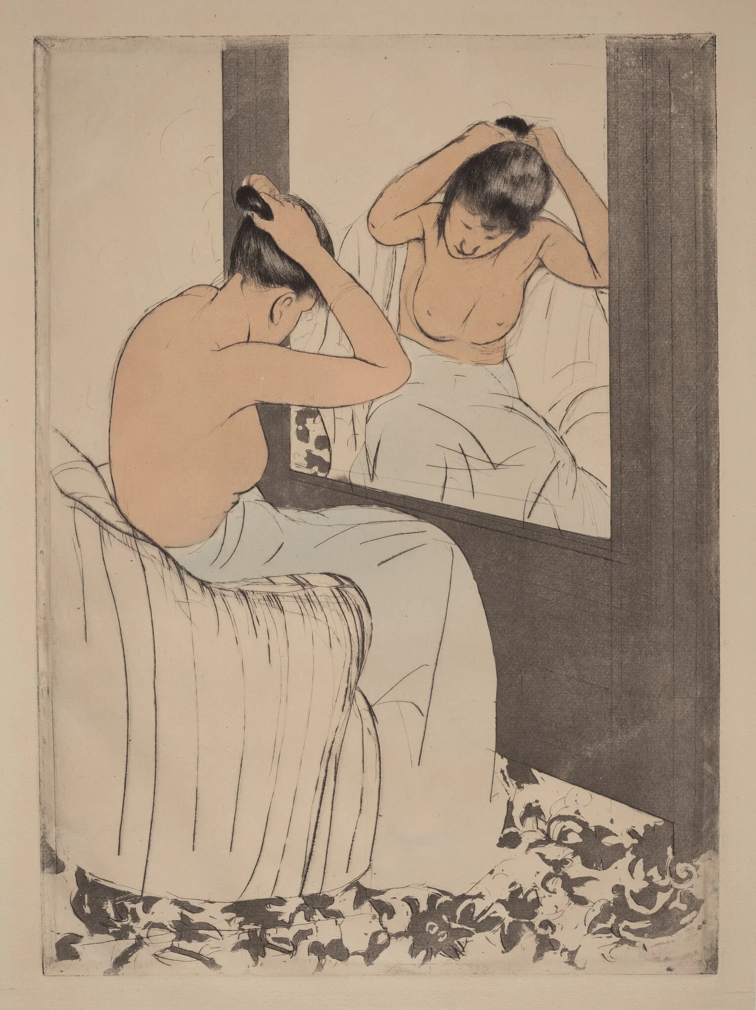 The Coiffure, detail