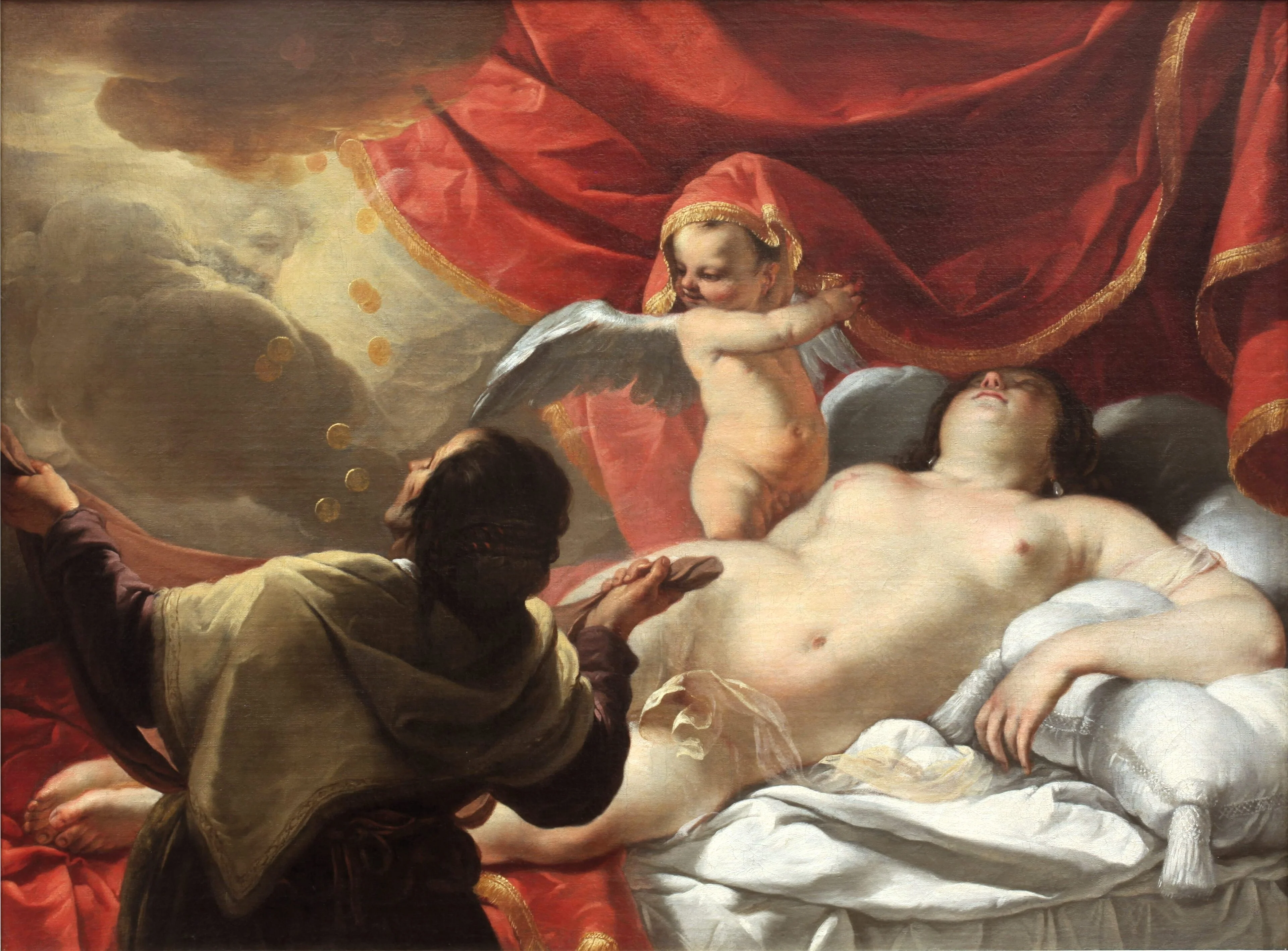 Danaë, detail