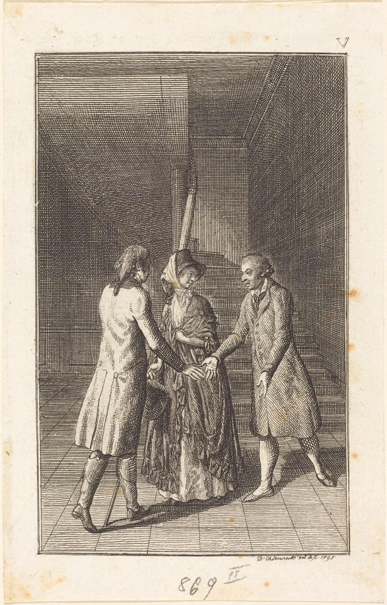 The Voyage to Paris, detail