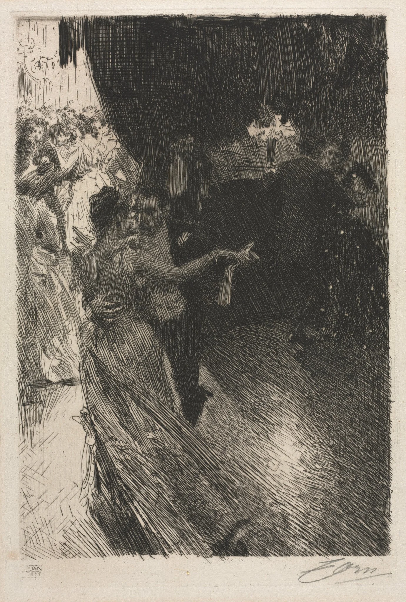 The Waltz, detail