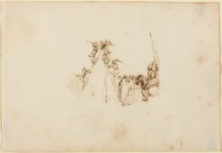 The Martyrdom of Saint Philip, by Stefano Della Bella, ink, 1637