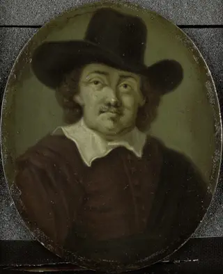 Portrait of Jeremias de Decker, Poet in Amsterdam, by Arnoud van Halen, oil, 1716