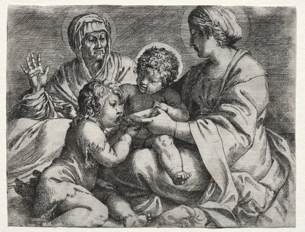 Virgin with the Bowl, by Annibale Carracci, 1606