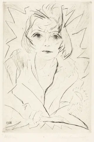 Madchen (Girl), by Walter Gramatté, ink, 1921