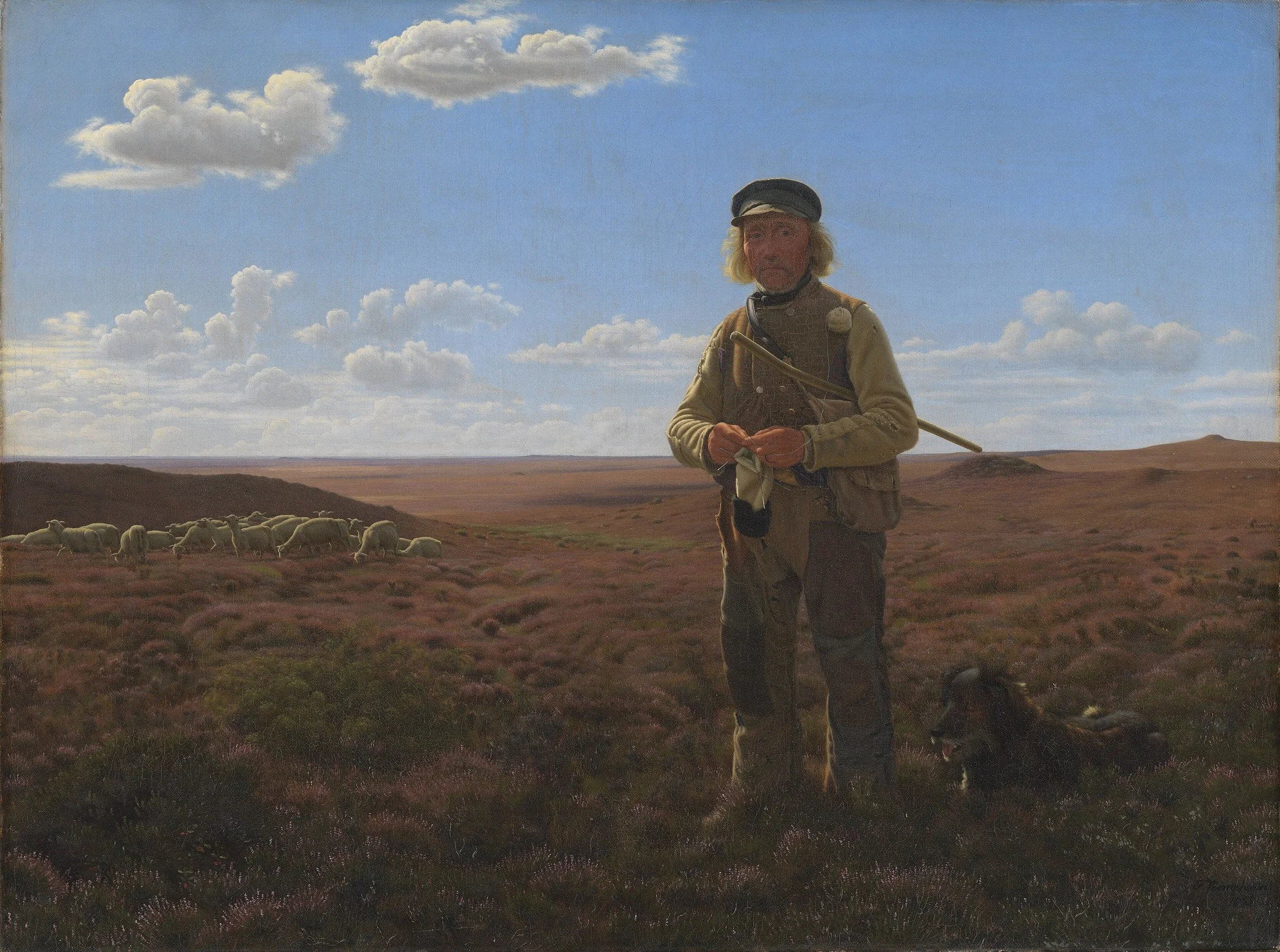 A Jutland Sheperd on the Moors, detail