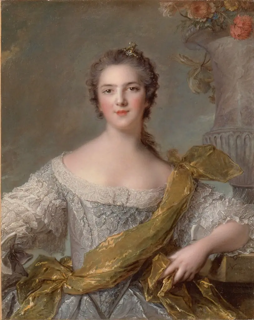 Portrait of Victoire of France, by Jean-Marc Nattier, oil, 1748