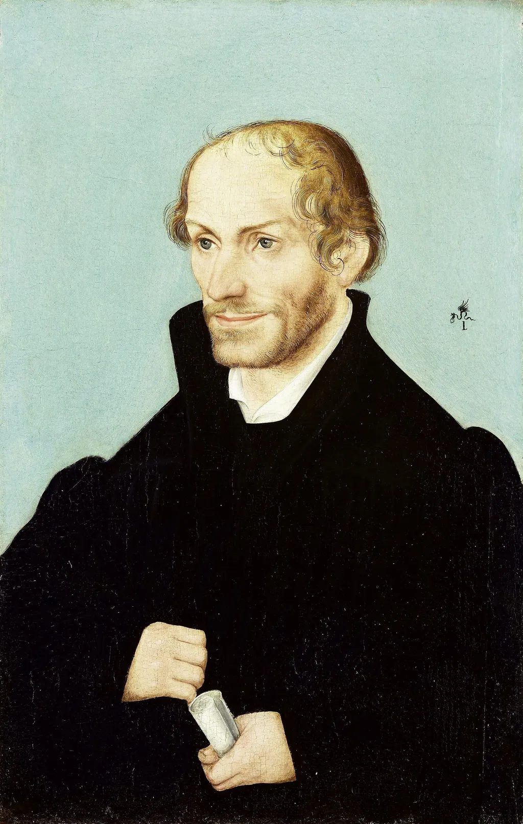 Portrait of Philipp Melanchthon, Church Reformer, by Lucas Cranach the Elder, oil