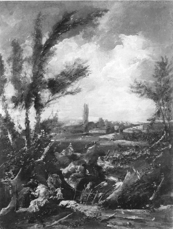 Landschaft mit Musikanten (Fälschung nach), detail