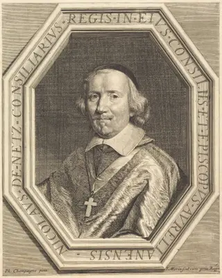 Nicolas de Netz, by Jean Morin, ink, 1625