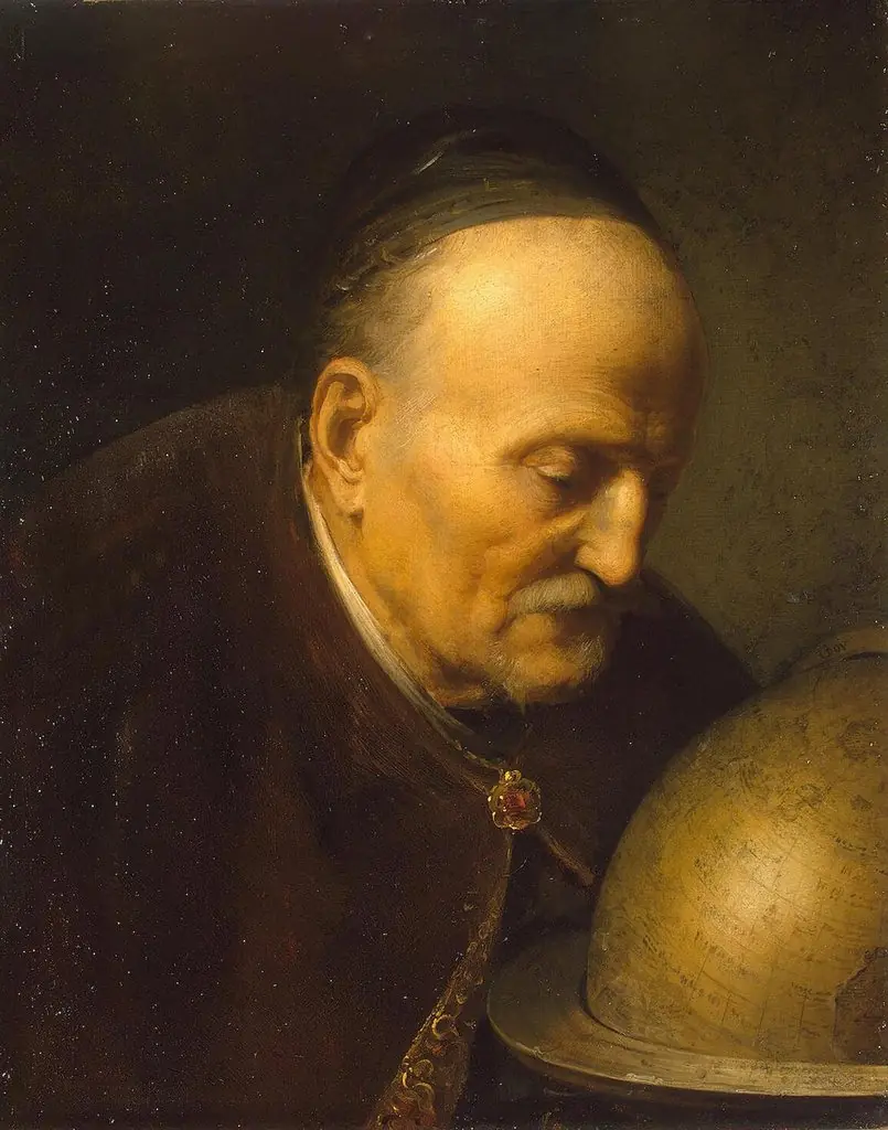 Astronomer, by Gerrit Dou, oil, 1628